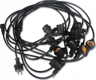 Masterled Girlanda sieciowa ogrodowa sznur z oprawkami E27 na 230V Girlanda sieciowa ogrodowa sznur z oprawkami E27 na 230V - Lampy ogrodowe - miniaturka - grafika 1