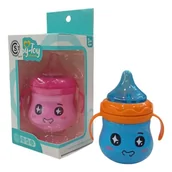 Grzechotki dla dzieci - MUZYCZNA ZABAWKA DLA NIEMOWLĄT – GRZECHOTKA BUTELKA ZE ŚWIATŁEM I DŹWIĘKIEM 12 CM - miniaturka - grafika 1