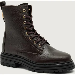 Tommy Hilfiger Skórzane botki - Botki damskie - miniaturka - grafika 1