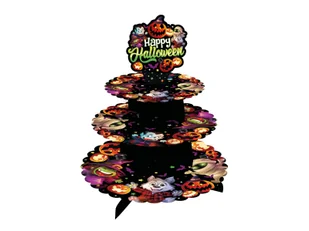 Stojak patera na słodycze Małe Potworki - 1 szt. - Halloween - miniaturka - grafika 1
