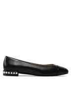 Baleriny - Stuart Weitzman Baleriny Pearl Flat SB753 Czarny - miniaturka - grafika 1