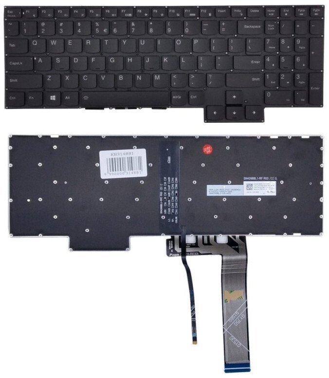 Lenovo Klaviatūra LENOVO Legion 5 z podświetleniem US KB314881