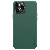 Etui i futerały do telefonów - Nillkin Super Frosted Shield wzmocnione etui pokrowiec + podstawka iPhone 13 Pro Max zielony - miniaturka - grafika 1