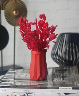 Mały wazon na kwiaty red - Wazony i flakony - miniaturka - grafika 1