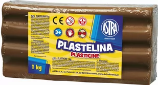Astra Plastelina Luzem 1Kg Brązowa - Masy plastyczne - miniaturka - grafika 1