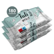 Chusteczki nawilżane - Zestaw Luba Tuli, chusteczki nawilżane dla dzieci, z aloesem, 3 x 60 sztuk - miniaturka - grafika 1