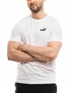Koszulki męskie - Koszulka Męska PUMA Bluzka Sportowa T-shirt Bawełniana Biała Tee r. XL - miniaturka - grafika 1