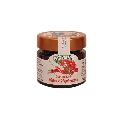 Chutney z porzeczki i papryki chili, 110 g / Apicoltura Rossi