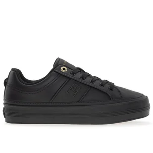 Buty Tommy Hilfiger Essential Vulc Sneaker Monogram FW0FW07945-BDS - czarne - Trampki damskie - miniaturka - grafika 1