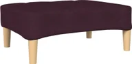Fotele - vidaXL Podnóżek, fioletowy, tapicerowany tkaniną - miniaturka - grafika 1