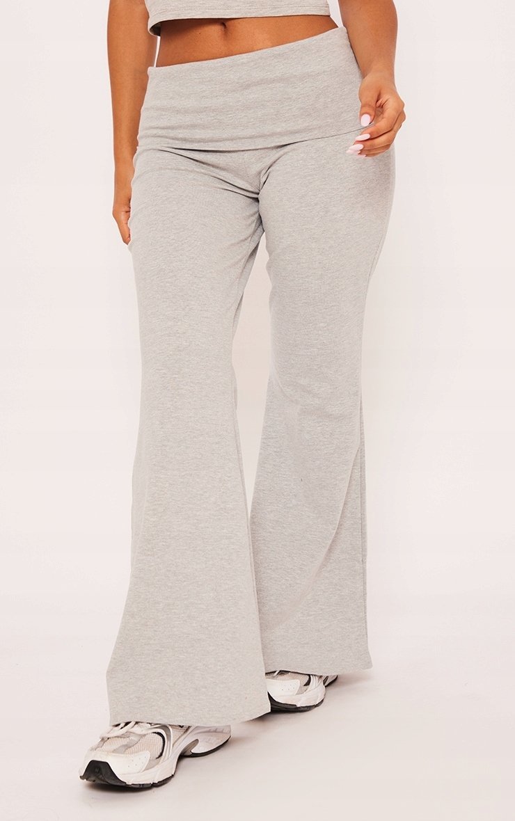 PRETTYLITTLETHING SPODNIE SZARE DLA NISKICH 38 EGO