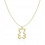 Biżuteria dla dzieci - Pozłacany Naszyjnik MIŚ TABLICZKA GRATIS - miniaturka - grafika 1