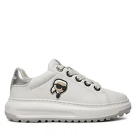 Sneakersy damskie - Sneakersy KARL LAGERFELD KL67530 Biały - miniaturka - grafika 1