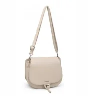 Torebki damskie - Modna Beżowa Torebka Luigisanto Listonoszka Zgrabna Skóra Eko - miniaturka - grafika 1
