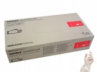 Rękawice robocze - RMM-SANTEXFT - Rękawice lateksowe diagnostyczne, santex® powdered (FINGERTIP TEXTURED) - L - miniaturka - grafika 1