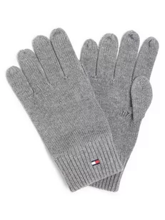 Tommy Hilfiger - Rękawiczki męskie z dodatkiem kaszmiru, szary - Rękawiczki - miniaturka - grafika 1