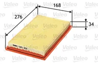 Filtry powietrza - Filtr powietrza VALEO 585251 C2851 585251 - miniaturka - grafika 1