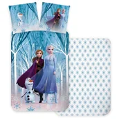 Pościel dla dzieci - Pościel 100x135 Kraina Lodu niebieska – bawełna - miniaturka - grafika 1