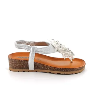 Igi&Co Donna Antibes, Japonki, Srebrny, 38 EU - Moda i Uroda OUTLET - miniaturka - grafika 1