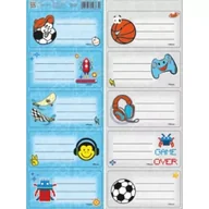 Etykiety samoprzylepne i bloki etykiet - Beniamin Naklejki na zeszyty pasek No name - chłopiec - miniaturka - grafika 1