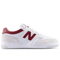 Buty sportowe męskie - Buty unisex New Balance BB480LIR - białe - miniaturka - grafika 1