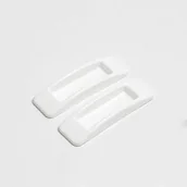 Zawiasy, okucia i inne akcesoria - Klamka do drzwi przesuwnych samoprzylepna (4 sztuki) - biała - miniaturka - grafika 1