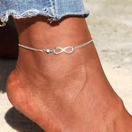 Bransoletki - Bransoletka na kostkę ze znakiem nieskończoności - miniaturka - grafika 1