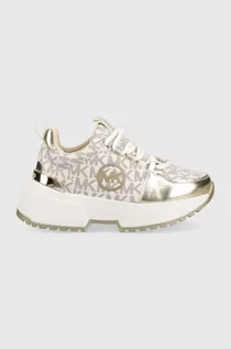 Buty dla dziewczynek - Michael Kors sneakersy dziecięce kolor złoty - grafika 1