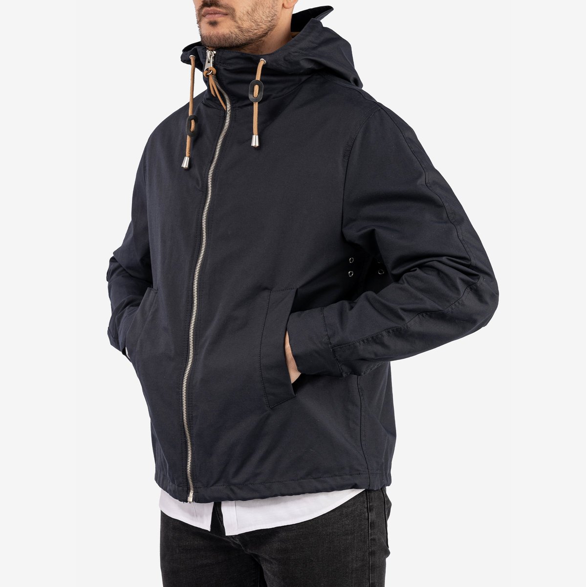 Kurtka Męska Softshell Zimowa Z Kapturem Zara Granatowa Granatowa L