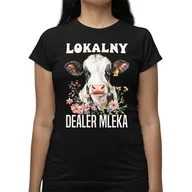 Koszulki i topy damskie - Lokalny dealer mleka - damska koszulka na prezent - miniaturka - grafika 1