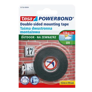 Tesa Taśma montażowa Powerbond Outdoor 19 mm x 1 5 m - Kleje i inne preparaty budowlane - miniaturka - grafika 2