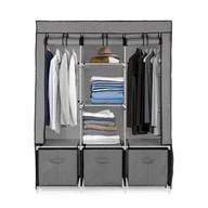 Szafy - Składana szafa tekstylna, materiałowa garderoba XXL z szufladami - miniaturka - grafika 1