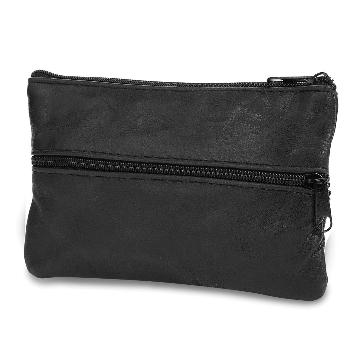 Etui Na Klucze Skórzane Duże Dwustronne Czarne Pokrowiec G88