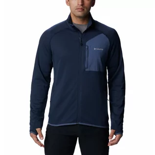 Bluzy męskie - Męska bluza polarowa Columbia Triple Canyon™ FZ collegiate navy - S - grafika 1