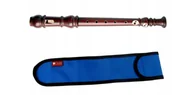 Instrumenty dęte - Flet prosty - sopran Mat Max FRYDERYK Barokowy + pokrowiec niebieski - miniaturka - grafika 1