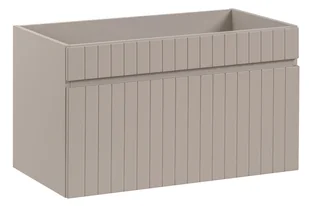 Szafka umywalkowa beżowa z lamelami 80 cm F2-H94 - Szafki łazienkowe Szafka umywalkowa beżowa z lamelami 80 cm F2-H94 - Szafki łazienkowe - miniaturka - grafika 1