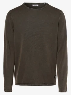 Jack & Jones Sweter męski Mężczyźni Bawełna zielony jednolity, S - Swetry męskie - miniaturka - grafika 1