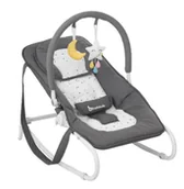 Leżaczki i huśtawki - Badabulle Kabina łazienkowa B012012 łóżeczko dziecięce Easy Moonlight, szara - miniaturka - grafika 1