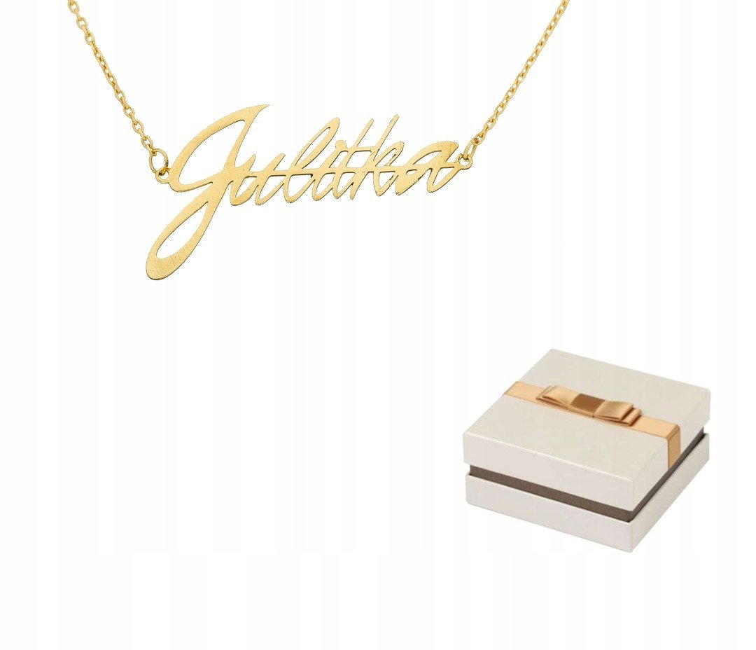 Złoto 585 Złoty Naszyjnik Imię Julitka Julita 14 karatów ZN42