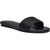 Klapki i japonki damskie - Calvin Klein Klapki | z dodatkiem skóry - miniaturka - grafika 1