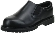 Skarpetki dla dzieci - Skechers do pracy męskie bawełniane Goddard Twin Gore antypoślizgowe wsuwane, Czarny, 12 X-Wide - miniaturka - grafika 1
