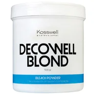 Farby do włosów i szampony koloryzujące - Kosswell Decowell, niebieski bezpyłowy rozjaśniacz do włosów, 500g - miniaturka - grafika 1