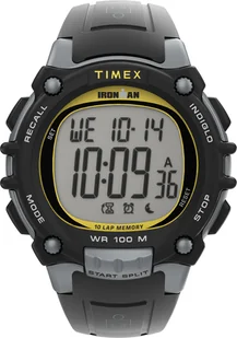 Zegarek Zegarek Timex TW5M64600 TIMEX® IRONMAN® Classic 10 44mm PU Strap - Zegarki męskie - miniaturka - grafika 1