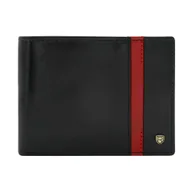 Portfele - Portfel męski skórzany PELLUCCI N01-RVTP RFID Czarny / Czerwony - miniaturka - grafika 1