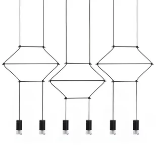 KingHome Lampa wisząca FLUSSO LINE 6 JD0032-6P - Lampy sufitowe - miniaturka - grafika 1