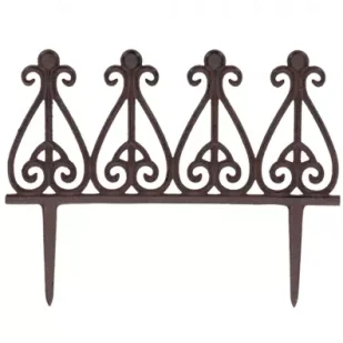 Esschert Design Płotek ogrodowy żeliwny w stylu wiktoriańskim 29 cm - Pozostałe ozdoby ogrodowe - miniaturka - grafika 1