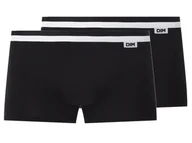 Majtki męskie - Dimian Bokserki męskie z bawełną, 2 pary (Czarny, 6/L) - miniaturka - grafika 1