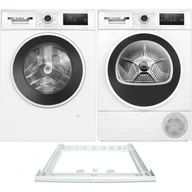 Zestawy AGD - Zestaw AGD Bosch Serie 4 Pralka WAN240MHPL 9kg + Suszarka WTH8529GPL 8kg + Łącznik WTZ27410 - miniaturka - grafika 1