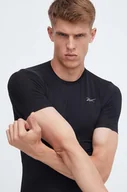 Koszulki męskie - Reebok t-shirt treningowy Compression kolor czarny gładki - miniaturka - grafika 1