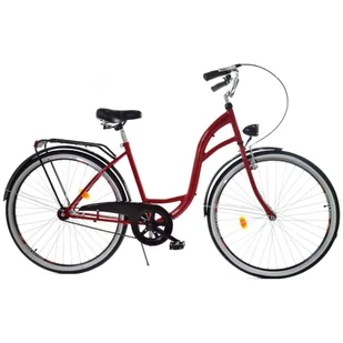 Rower Dallas City 28" 1spd - czerwony z czarnym - Rowery - miniaturka - grafika 1